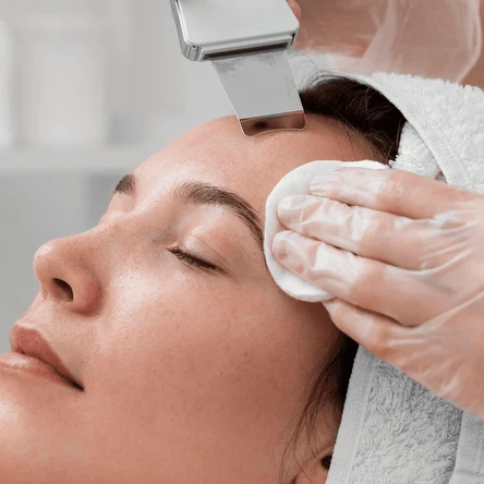 Ультразвуковая чистка лица + маска по типу кожи